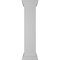 Ekena Millwork 10"W x 48"H Plain Newel Post with Flat Capital & Base Trim (Installation kit included) NWL10X48PLF0B0 - alternate 5